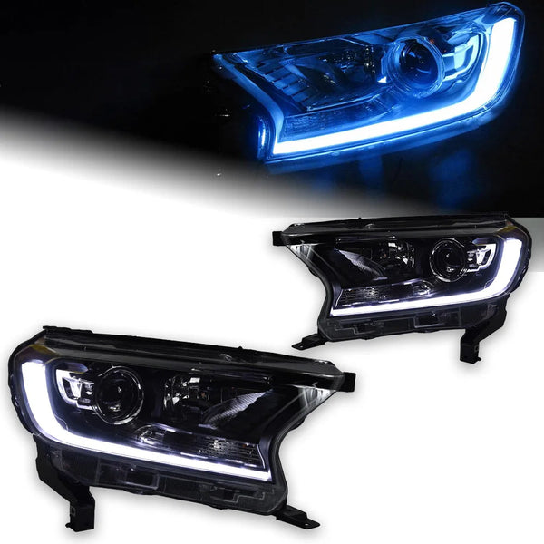 Car Styling Head Lamp for Ford Everest Headlights 2016-2018 New Ranger LED Headlight LED DRL Hid Bi Xenon