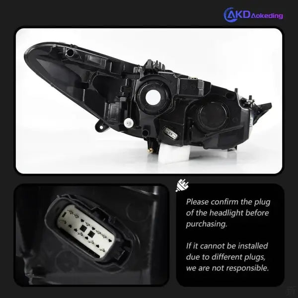 Car Styling Head lamp light for Ford Fusion Headlight