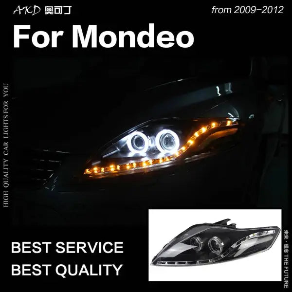 Car Styling Head lamp light for Ford Mondeo Headlights 2009