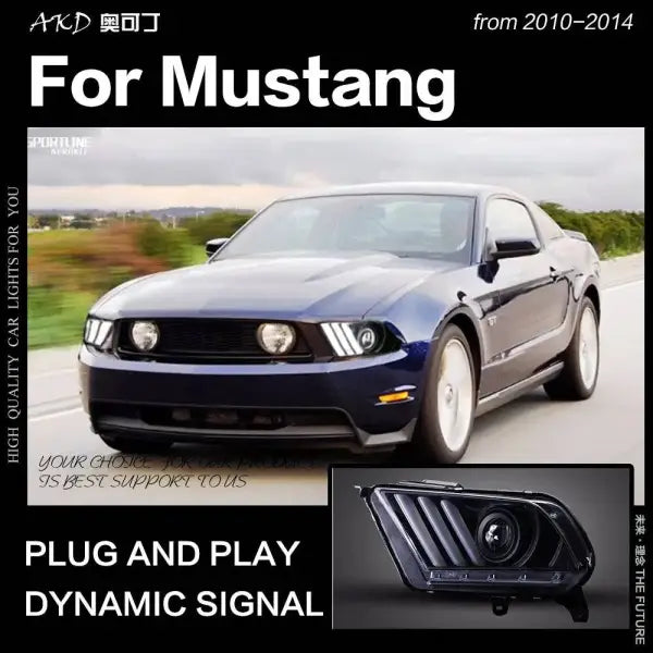 Car Styling Head lamp light for Ford Mustang Headlights