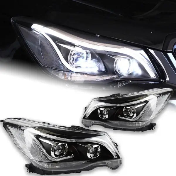 Car Styling Head lamp light for Forester Headlights