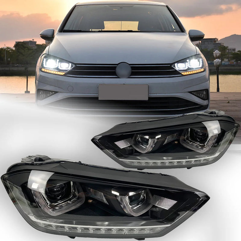 Car Styling Head Lamp for Golf 7 Sportsvan Headlight 2016-2018 Golf7 Tour LED Headlight Bi Xenon Projector Lens Auto Accessorie