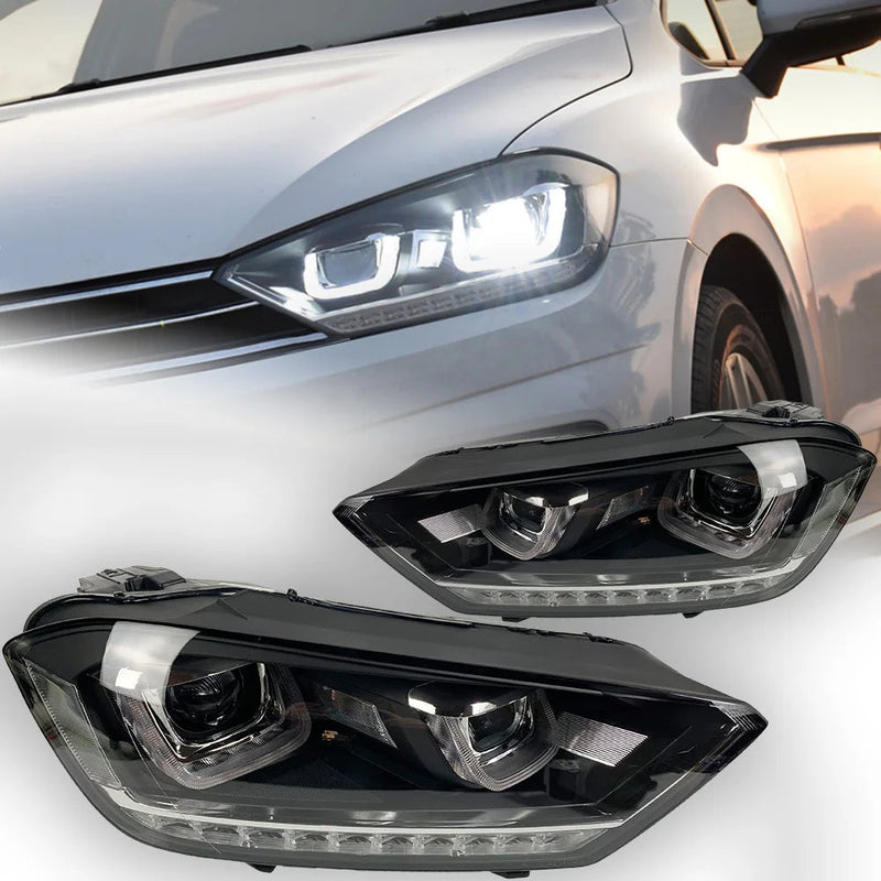 Car Styling Head Lamp for Golf 7 Sportsvan Headlight 2016-2018 Golf7 Tour LED Headlight Bi Xenon Projector Lens Auto Accessorie