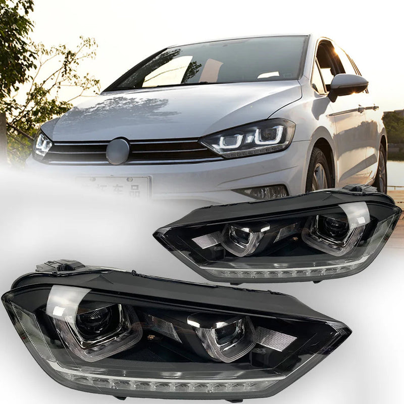 Car Styling Head Lamp for Golf 7 Sportsvan Headlight 2016-2018 Golf7 Tour LED Headlight Bi Xenon Projector Lens Auto Accessorie