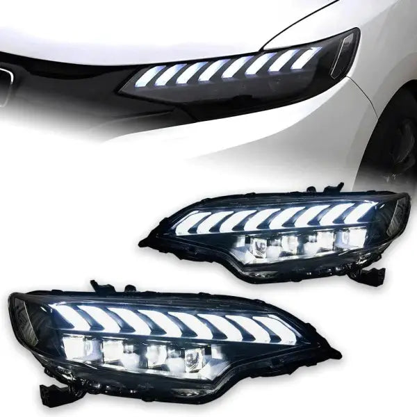 Car Styling Head lamp light for Honda Fit Headlights