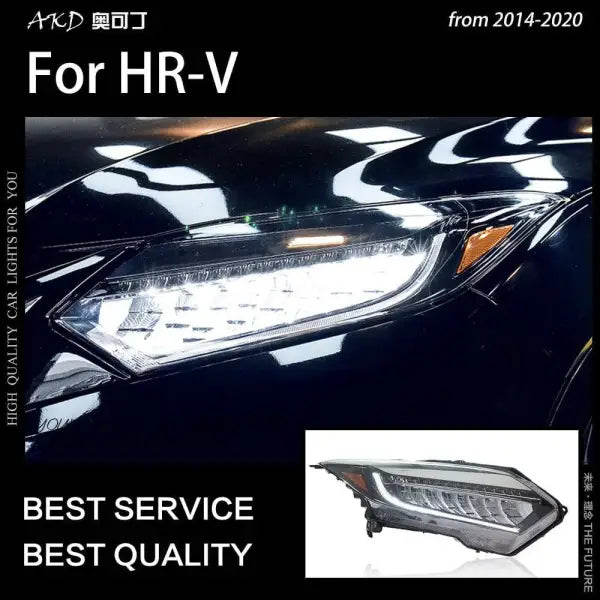 Car Styling Head lamp light for HR-V Headlights 2014-2020