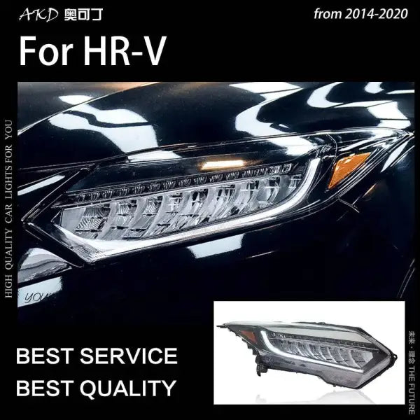 Car Styling Head lamp light for HR-V Headlights 2014-2020