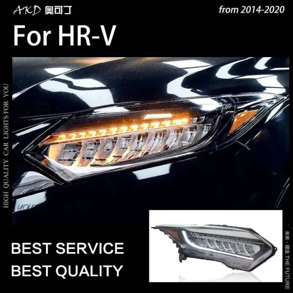 Car Styling Head lamp light for HR-V Headlights 2014-2020