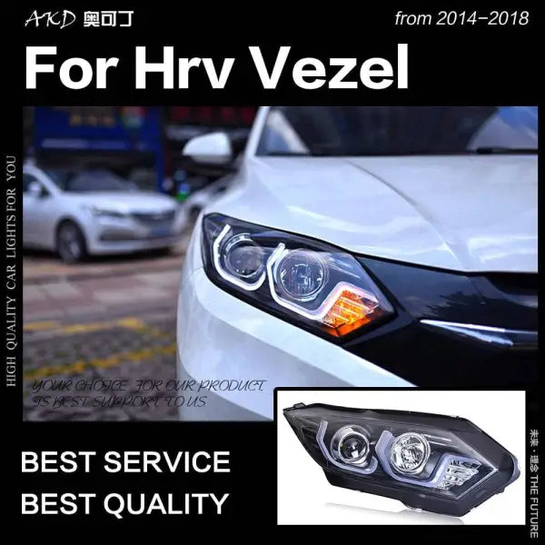 Car Styling Head lamp light for HR-V Headlights 2016Up HRV