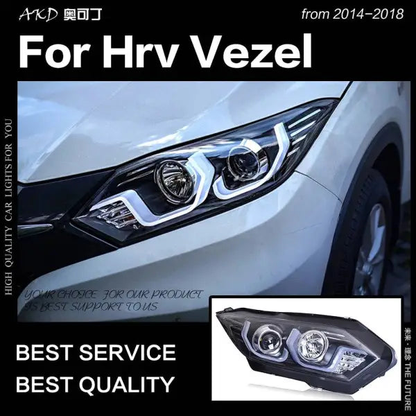 Car Styling Head lamp light for HR-V Headlights 2016Up HRV