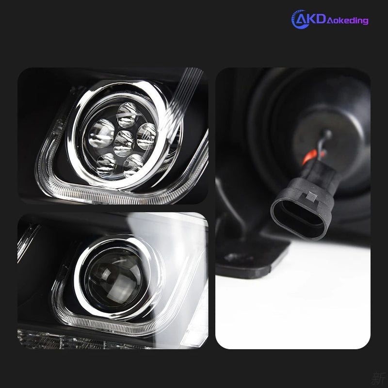 Car Styling Head Lamp for JCUV Headlights 2008-2019 Journey LED Headlight DRL Freemont Angel Eye Bi Xenon Beam