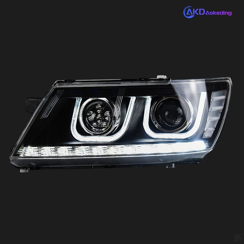 Car Styling Head Lamp for JCUV Headlights 2008-2019 Journey LED Headlight DRL Freemont Angel Eye Bi Xenon Beam