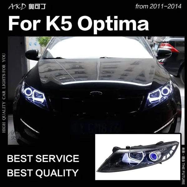 Car Styling Head lamp light for Kia K5 Headlights 2011-2014