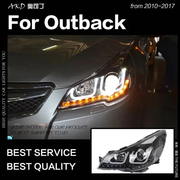 Car Styling Head lamp light for Legacy Headlights 2010-2016