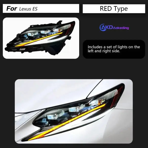 Car Styling Head lamp light for Lexus ES ES200 Headlights