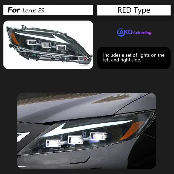 Car Styling Head lamp light for Lexus ES200 Headlights