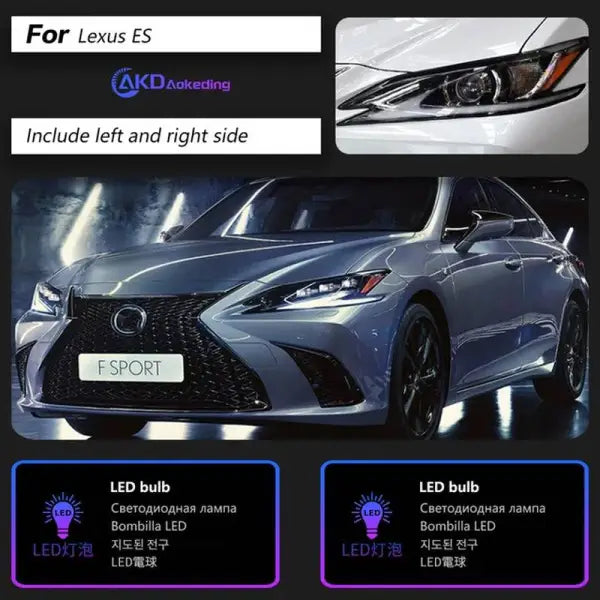 Car Styling Head lamp light for Lexus ES200 Headlights