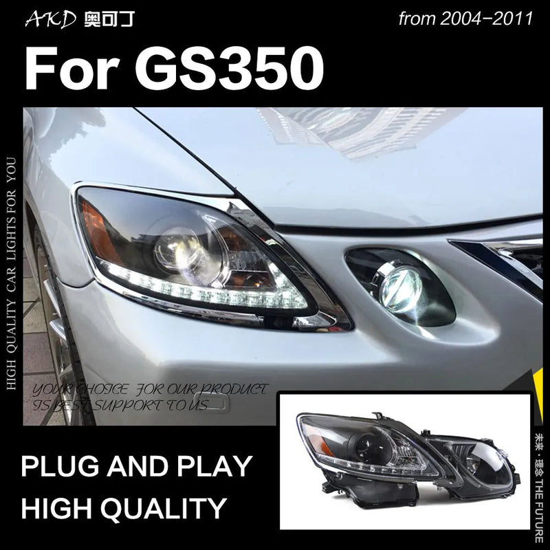 Car Styling Head Lamp for Lexus GS350 Headlights 2004-2011 GS300 LED Headlight DRL Hid Bi Xenon