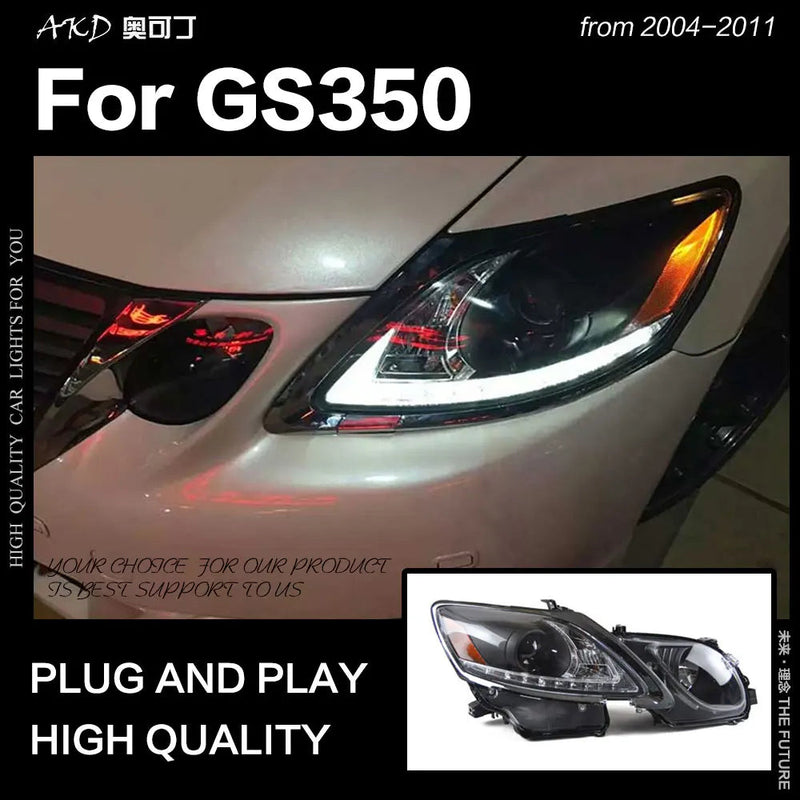 Car Styling Head Lamp for Lexus GS350 Headlights 2004-2011 GS300 LED Headlight DRL Hid Bi Xenon