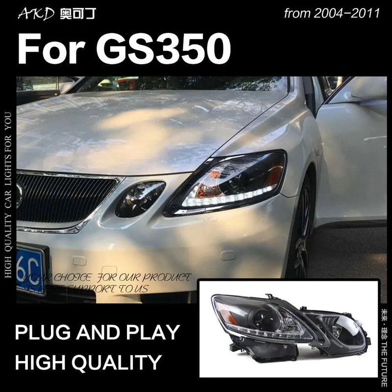 Car Styling Head Lamp for Lexus GS350 Headlights 2004-2011 GS300 LED Headlight DRL Hid Bi Xenon