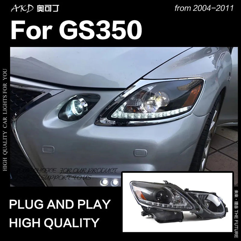 Car Styling Head Lamp for Lexus GS350 Headlights 2004-2011 GS300 LED Headlight DRL Hid Bi Xenon