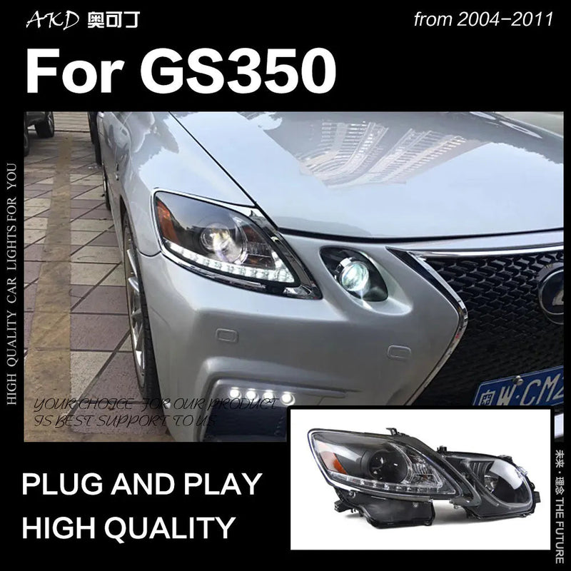 Car Styling Head Lamp for Lexus GS350 Headlights 2004-2011 GS300 LED Headlight DRL Hid Bi Xenon