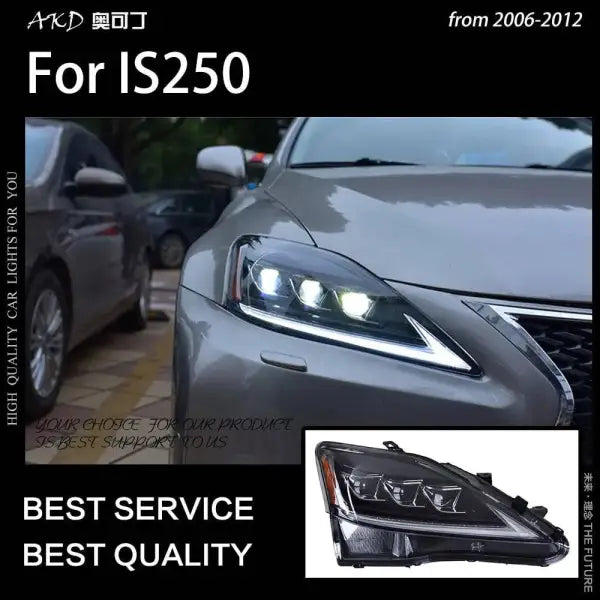 Car Styling Head lamp light for Lexus IS250 Headlights