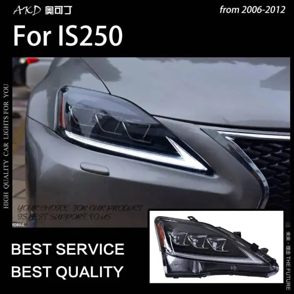 Car Styling Head lamp light for Lexus IS250 Headlights