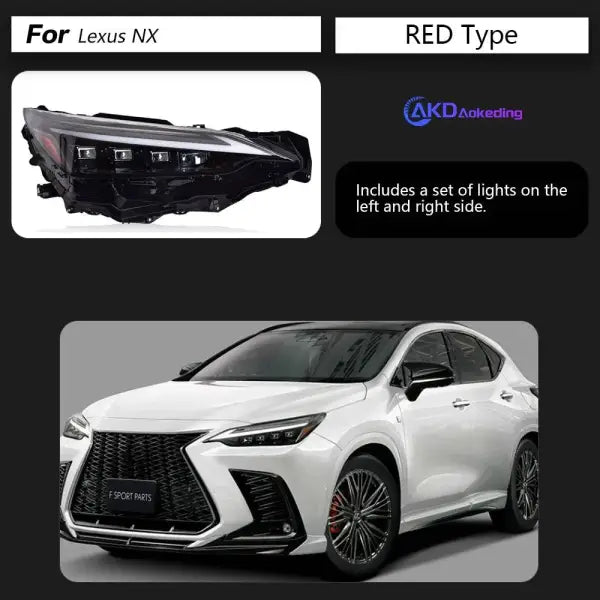 Car Styling Head lamp light for Lexus NX NX200T Headlights