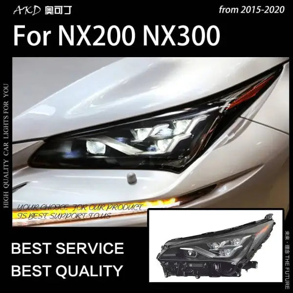 Car Styling Head lamp light for Lexus NX200T Headlights