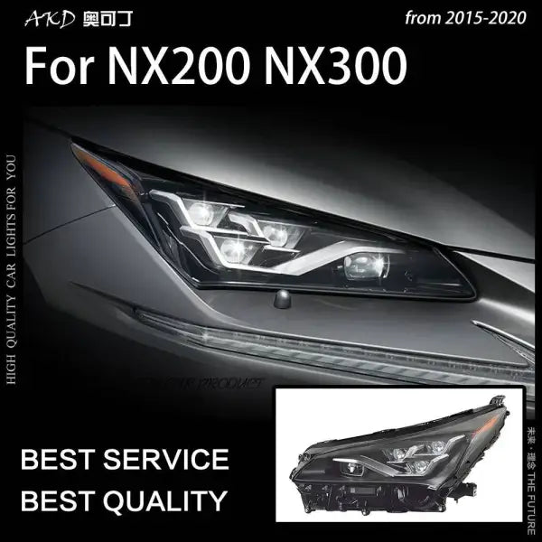 Car Styling Head lamp light for Lexus NX200T Headlights