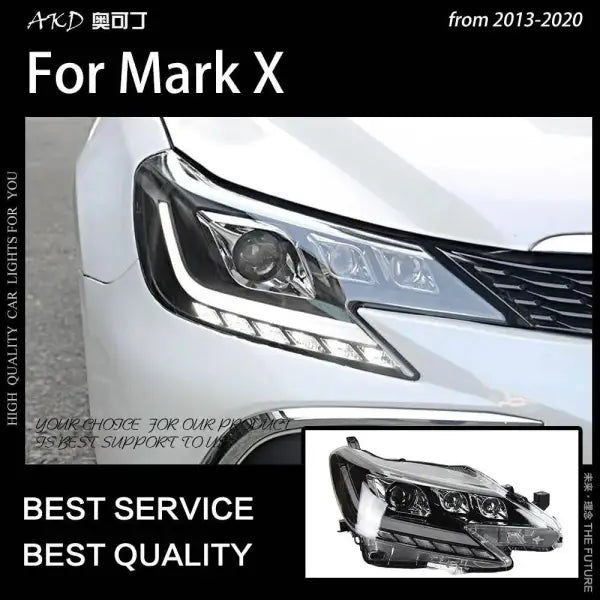 Car Styling Head lamp light for Mark X Headlights 2013-2020