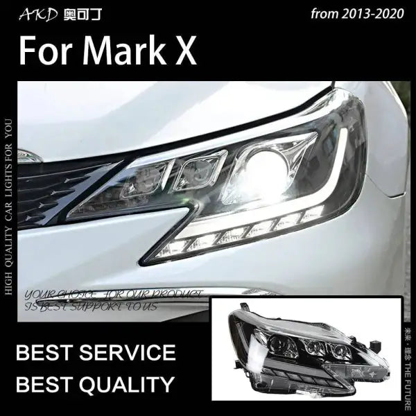 Car Styling Head lamp light for Mark X Headlights 2013-2020