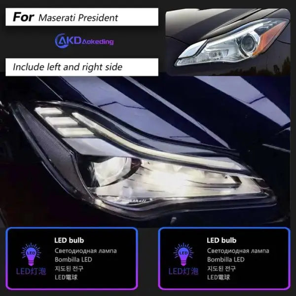 Car Styling Head lamp light for Maserati Quattroporte