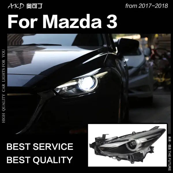 Car Styling Head lamp light for Mazda 3 Headlights