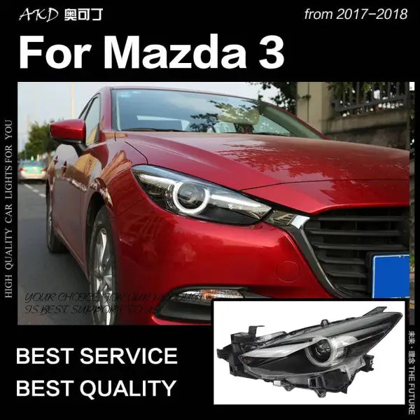 Car Styling Head lamp light for Mazda 3 Headlights