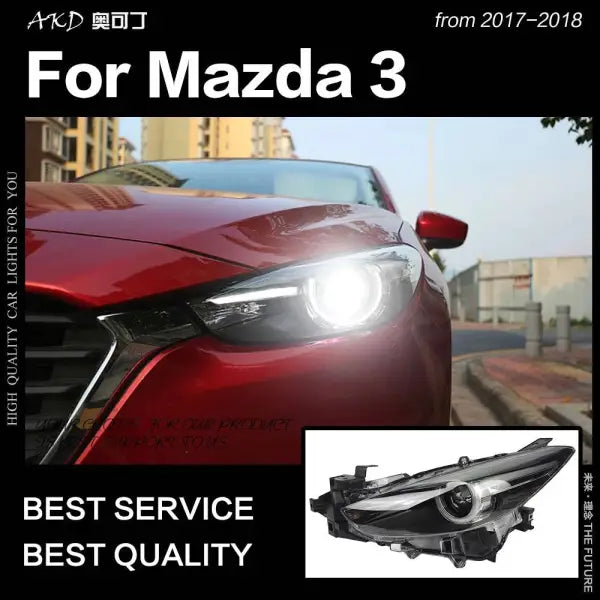 Car Styling Head lamp light for Mazda 3 Headlights