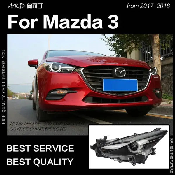 Car Styling Head lamp light for Mazda 3 Headlights