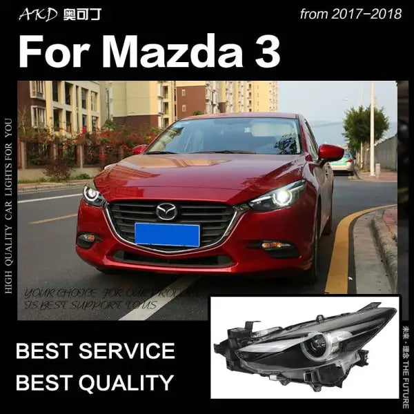 Car Styling Head lamp light for Mazda 3 Headlights