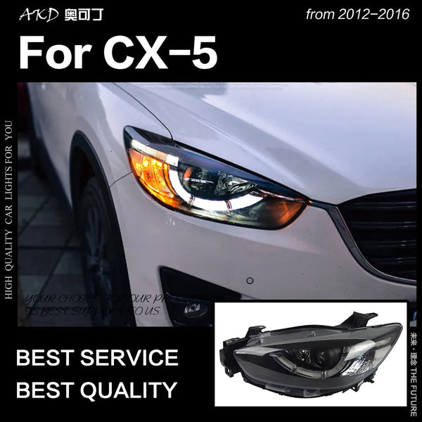 Car Styling Head Lamp for Mazda CX-5 Headlights 2012-2016 CX5 LED Headlight Angel Eye LED DRL Hid Bi Xenon