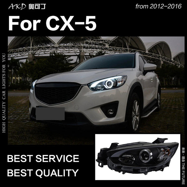 Car Styling Head Lamp for Mazda CX-5 LED Headlight 2012-2016 Brand Eagle Eye Angel Eye LED DRL Hid Bi Xenon