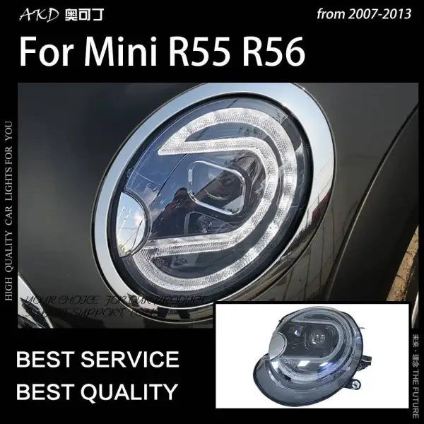 Car Styling Head lamp light for MINI R55 Headlights