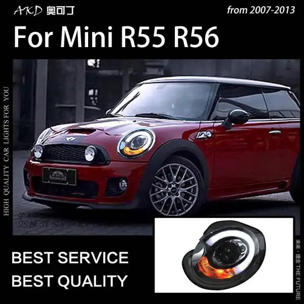 Car Styling Head lamp light for MINI R55 R56 Headlights