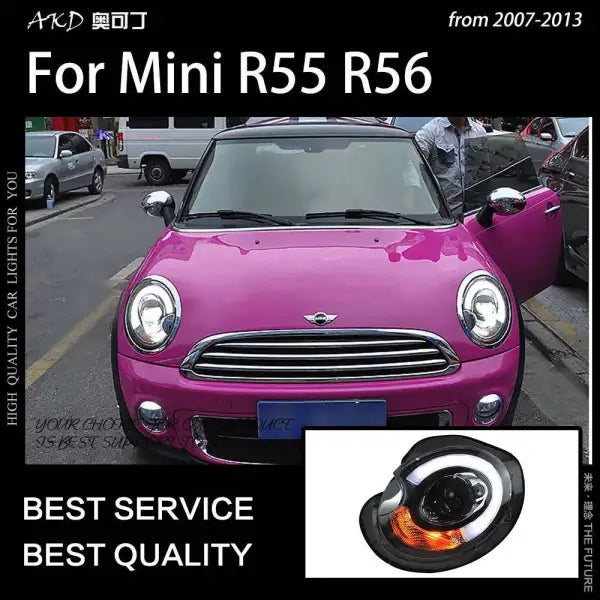 Car Styling Head lamp light for MINI R55 R56 Headlights