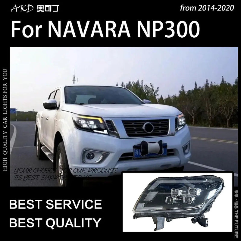 Car Styling Head Lamp for Navara Headlights 2014-2021 NP300 Frontier LED Headlight Signal DRL LED Projector