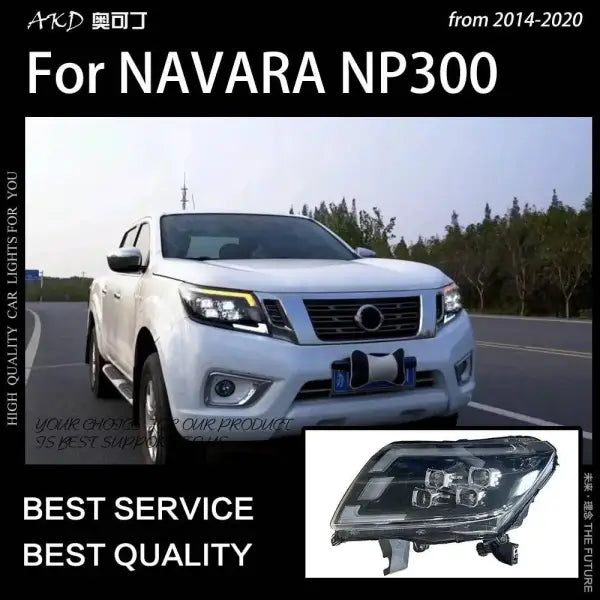 Car Styling Head lamp light for Navara Headlights 2014-2021