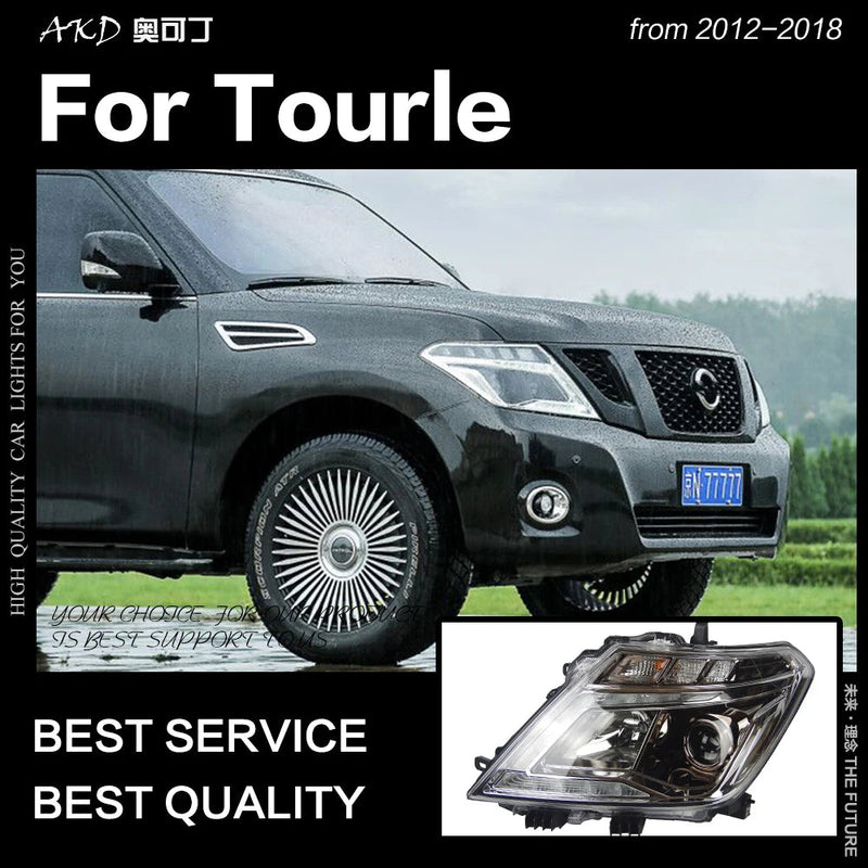 Car Styling Head Lamp for Nissan Patrol Headlights 2013-2016 Tourle LED Headlight LED DRL Hid Bi Xenon