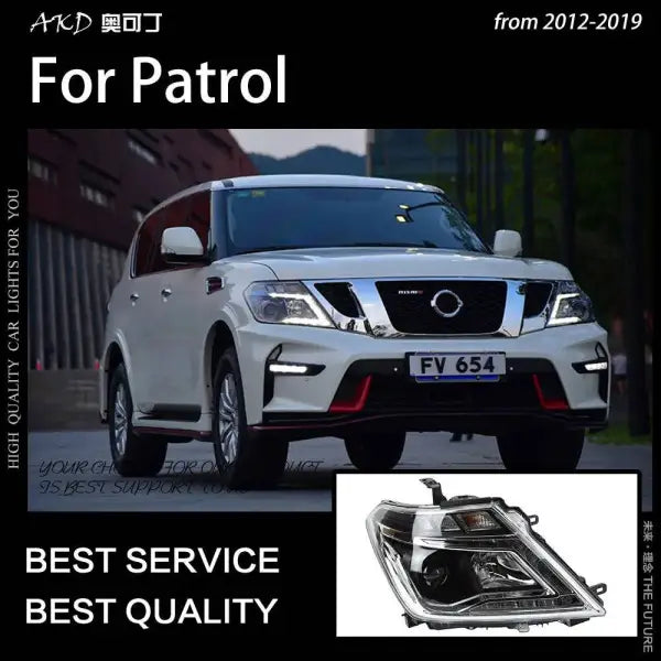 Car Styling Head lamp light for Nissan Patrol Headlights