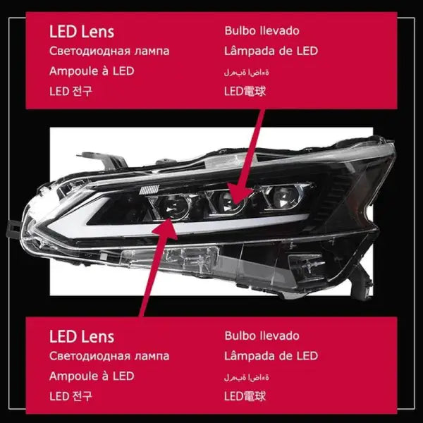 Car Styling Head lamp light for Nissan Teana Headlights