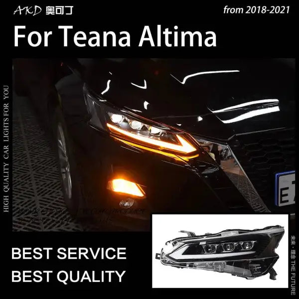 Car Styling Head lamp light for Nissan Teana Headlights